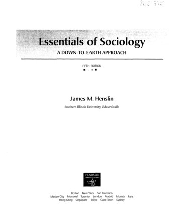 Essentials Of Sociology - GBV