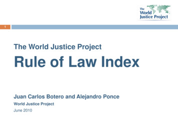The World Justice Project Rule Of Law Index - OECD