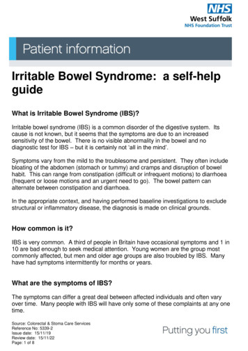 Irritable Bowel Syndrome (IBS) - A Self-help Guide
