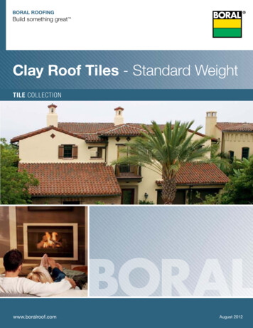 Clay Roof Tiles - Standard Weight - Construction