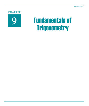 CHAPTER 9 Fundamentals Of Trigonometry - Ilmkidunya 
