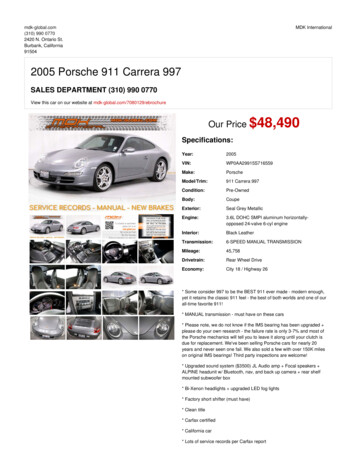 2005 Porsche 911 Carrera 997 Burbank, California MDK International