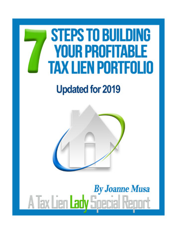 7 Steps To Building Your Profitable Tax Lien Portfolio - TaxLienLady 