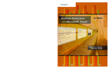 Análisis Financiero Con Microsoft Excel, 5ta. Edición - UCLEA