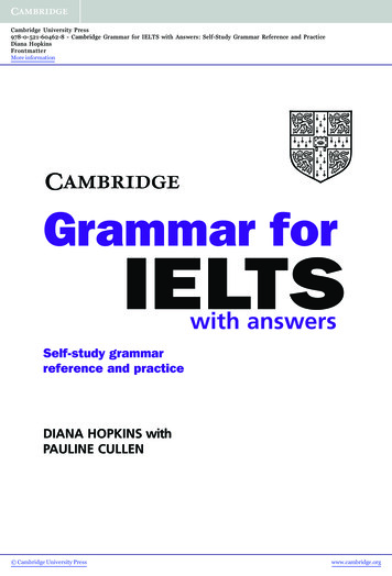 Grammar For IELTS - Cambridge