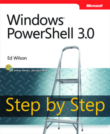 Windows PowerShell 3.0 Step By Step