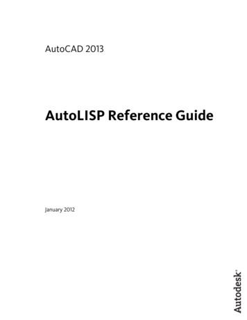AutoLISP Reference Guide - Autodesk