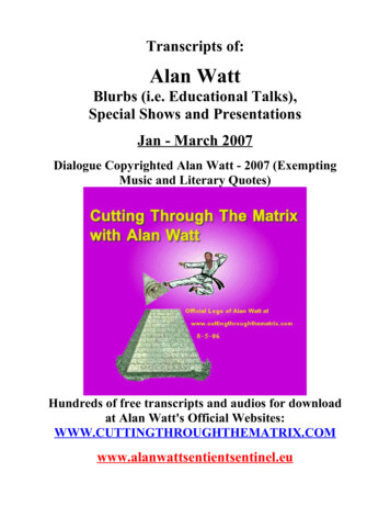 Alan Watt - Cutting Through The Matrix