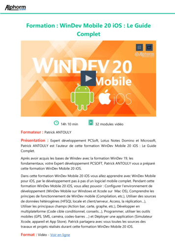 Formation : WinDev Mobile 20 IOS : Le Guide Complet