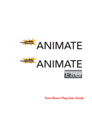 Toon Boom Play Guide