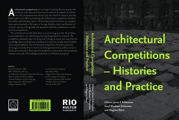 Architectural Competitions - Histories And Practice - Uevora.pt