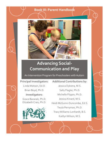 Advancing Social Communication And Play - Med.unc.edu