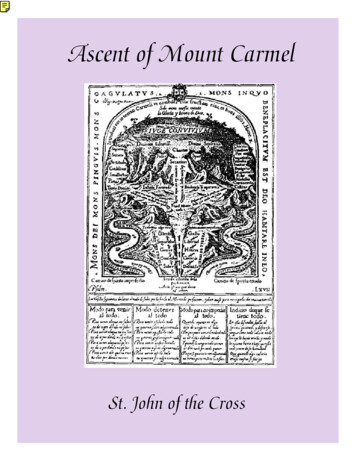 Ascent Of Mount Carmel - Catholic Spiritual Direction