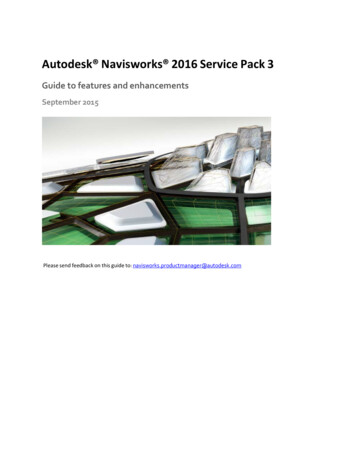 Autodesk Navisworks 2016 Service Pack 3 Feature Readme