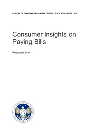 Consumer Insights On Paying Bills
