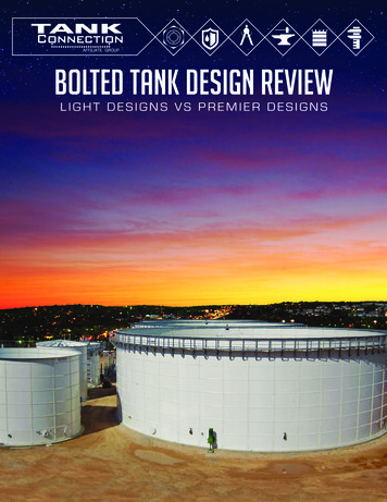 BOLTED TANK DESIGN REVIEW - Tank Connection