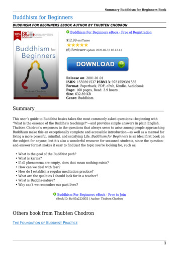 Buddhism For Beginners EBook PDF (632.89 KB) - Booksmatter
