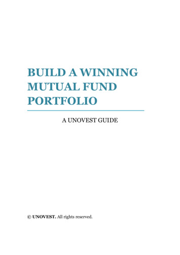 Build A Winning Mutual Fund Portfolio - Unovest