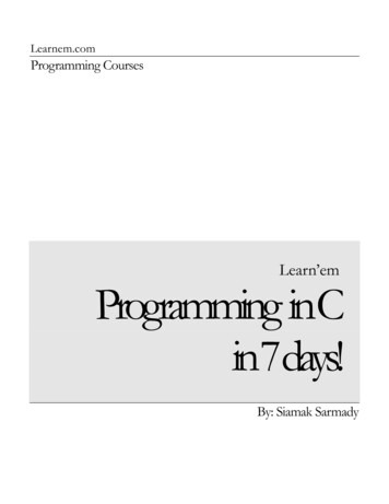 Learn'em Programming In C In 7 Days! - Yola