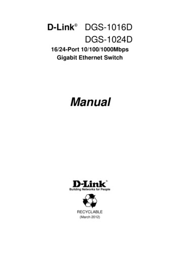 DGS-1016D 1024D F1 Manual V4.30 WW - CNET Content