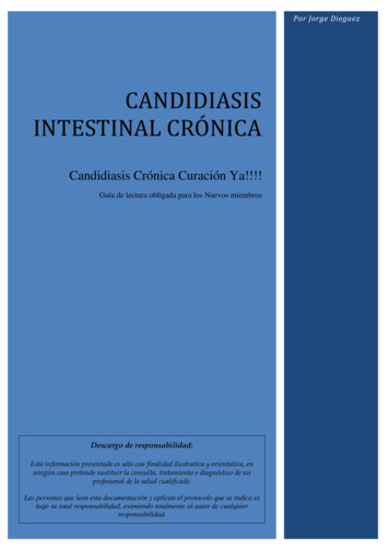 CANDIDIASIS INTESTINAL CRONICA - RareConnect