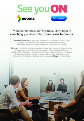 Videoconferencia Administrada, Clave Para El Coaching Y El . - Cisco