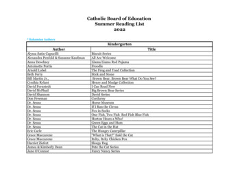 Catholic Board Of Education Summer Reading List 2022