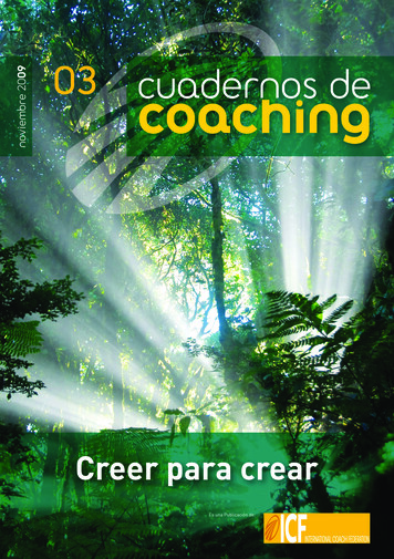 Carta Al Lector - Cuadernos De Coaching