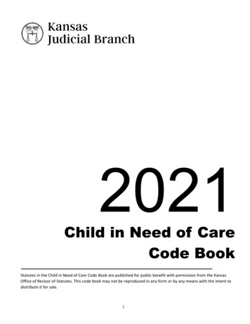 Child In Need Of Care Code Book - Kscourts 
