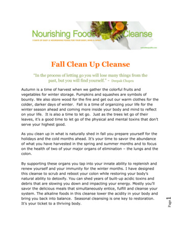Fall Clean Up Cleanse - Eat Well Enjoy Life