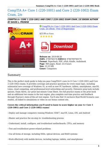 CompTIA A Core 1 (220-1001) And Core 2 (220-1002 EBook PDF (23.33 MB .