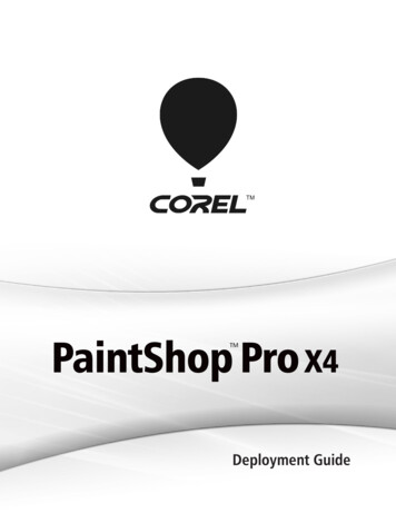 Corel(R) PaintShop(TM) Pro X4 Deployment Guide