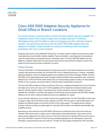 Cisco ASA 5505 Adaptive Security Appliance For Small Office Or Branch .