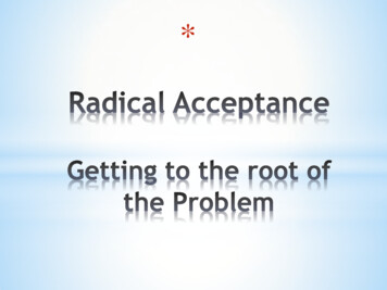Radical Acceptance Is The - NAADAC