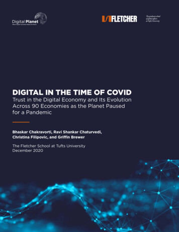DIGITAL IN THE TIME OF COVID - Tufts University