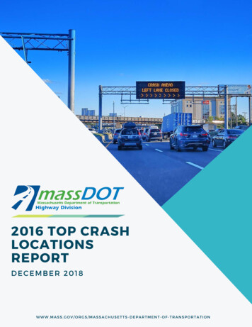 2016 Top Crash Locations Report - Massachusetts