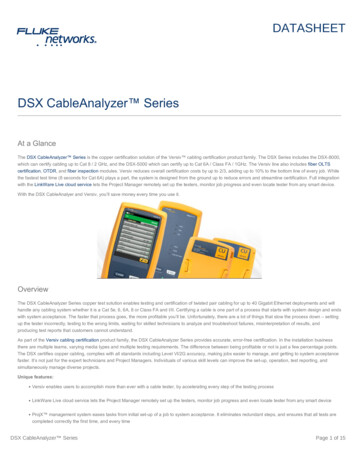 DSX CableAnalyzer Series