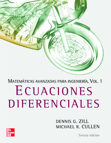 Matemáticas Avanzadas Para Ingeniería, Vol. 1: Ecuaciones Diferenciales