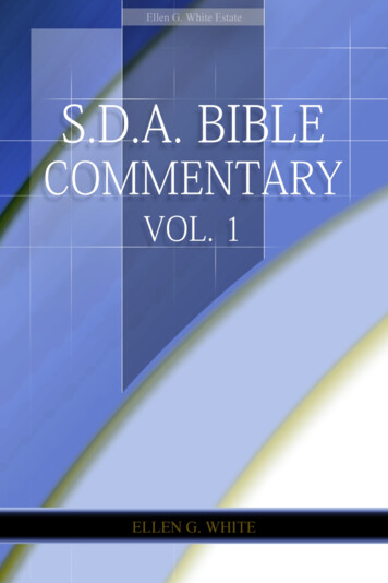 SDA Bible Commentary, Vol. 1 (EGW) (1953) - EGW Writings
