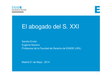Madrid, 20 De Mayo 2014 El Abogado Del S. XXI - ESADE