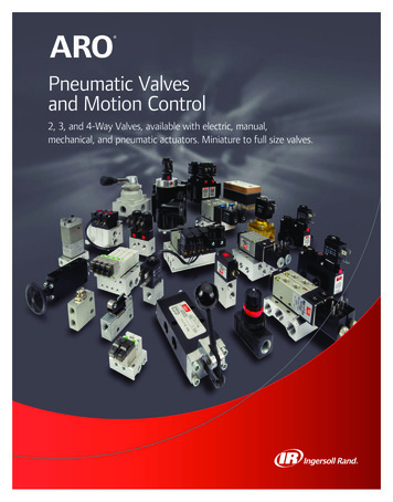 Pneumatic Valves And Motion Control - Ingersoll Rand
