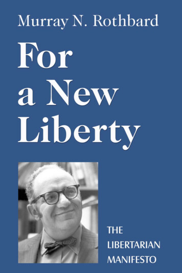 For A New Liberty: The Libertarian Manifesto - Mises Institute