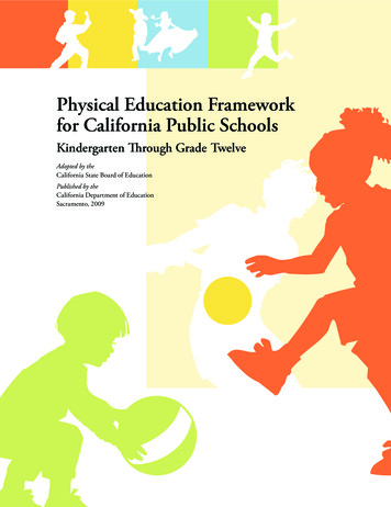 Physical Education Framework - Los Angeles Unified School District