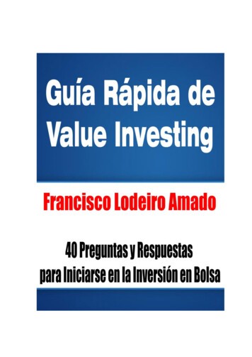 Guía Rápida De Value Investing