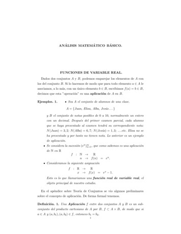 Analisis Matem Atico B Asico. Funciones De Variable Real. - Ucm
