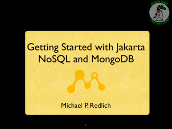 Getting Started With Jakarta NoSQL And MongoDB - EclipseCon