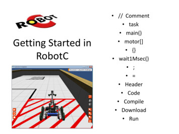 Getting Started In RobotC - RobotC For VEX Workshop