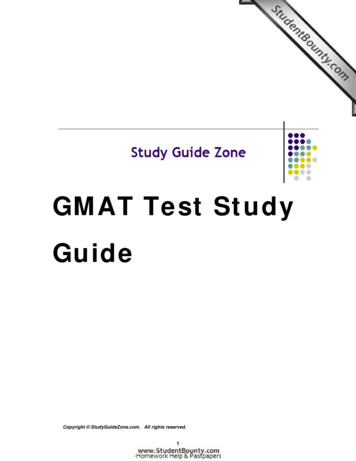 GMAT Test Study Guide - XtremePapers
