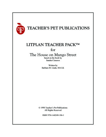 TEACHER'S PET PUBLICATIONS LITPLAN TEACHER PACK For The House On Mango .
