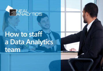 2 How To Staff A Data Analytics Team